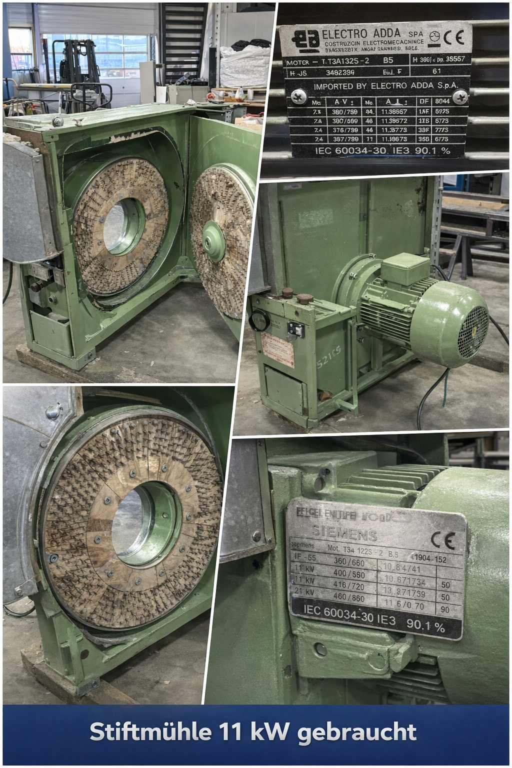Mehr über den Artikel erfahren Stiftmühle 11 kW – Gebrauchtmaschine